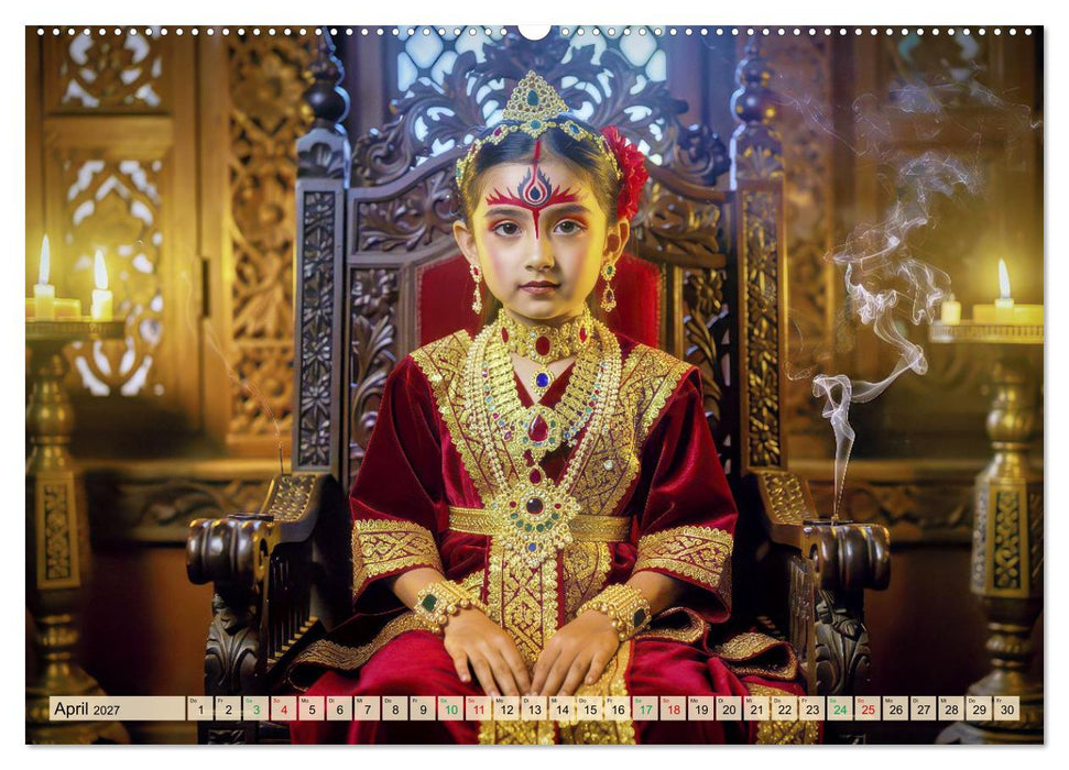 Kumari - Kindergöttin in Nepal (CALVENDO Wandkalender 2027)