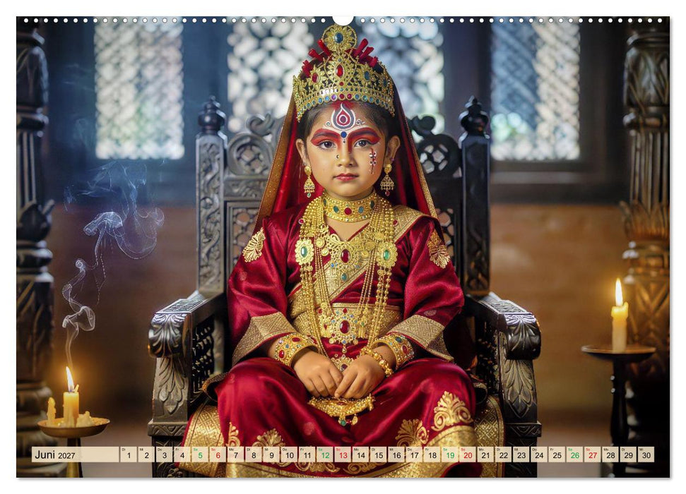 Kumari - Kindergöttin in Nepal (CALVENDO Wandkalender 2027)