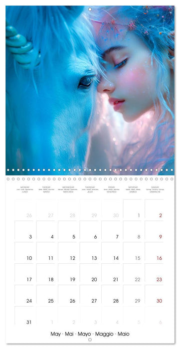Unicorn Whispers - Tales of Glitter and Grace (CALVENDO Monthly Calendar 2027)