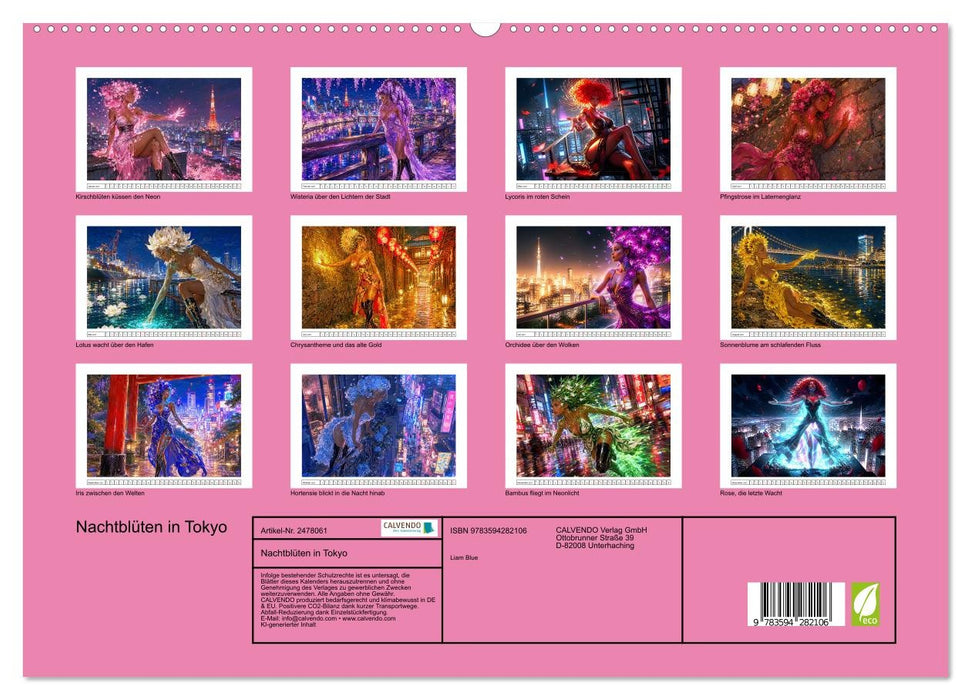 Nachtblüten in Tokyo (CALVENDO Premium Wandkalender 2027)