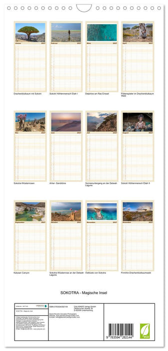 SOKOTRA - Magische Insel (CALVENDO Familienplaner 2027)
