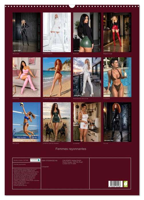 Femmes rayonnantes (CALVENDO Calendrier mensuel 2027)