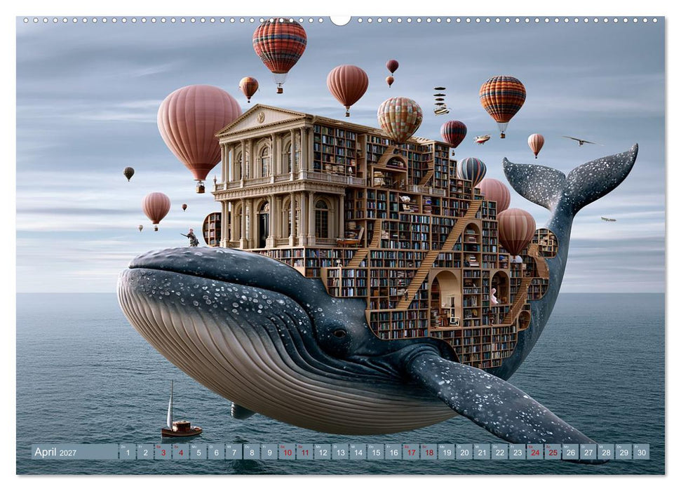 Die Kunst des Unmöglichen. Fotorealistische Welten neu gedacht (CALVENDO Premium Wandkalender 2027)