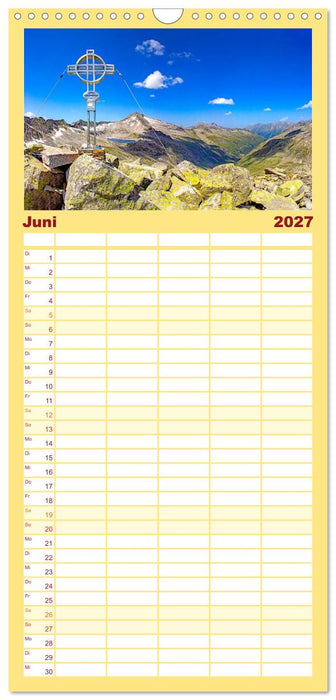 Die Zillertaler Alpen (CALVENDO Familienplaner 2027)