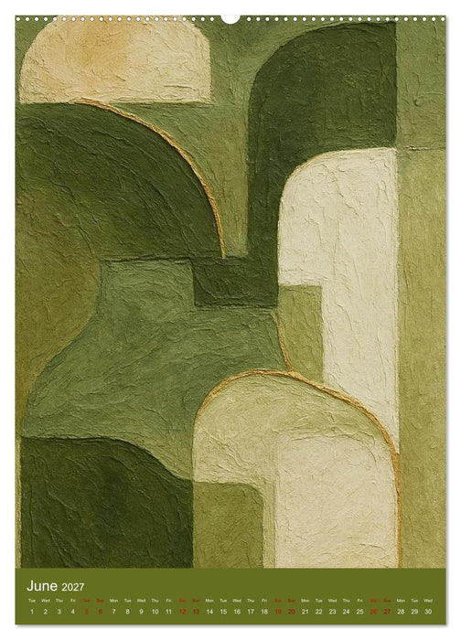 Where words end an exploration of color and form (CALVENDO Premium-Calendar 2027)
