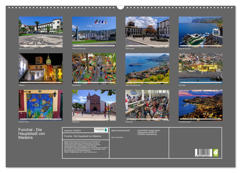 Funchal - Die Hauptstadt von Madeira (CALVENDO Wandkalender 2027)