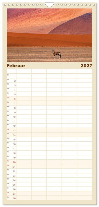 Namibias faszinierende Tierwelt (CALVENDO Familienplaner 2027)