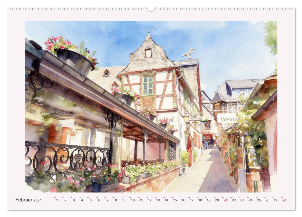 Die schönsten Altstädte in Hessen (CALVENDO Wandkalender 2027)