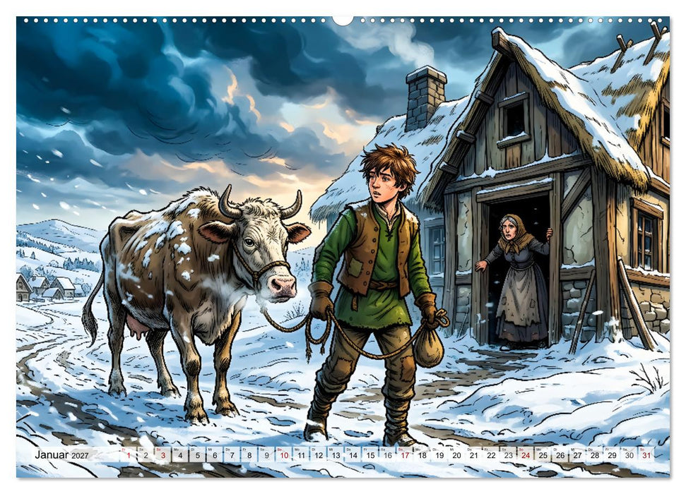 Hans und die Bohnenranke (CALVENDO Premium Wandkalender 2027)