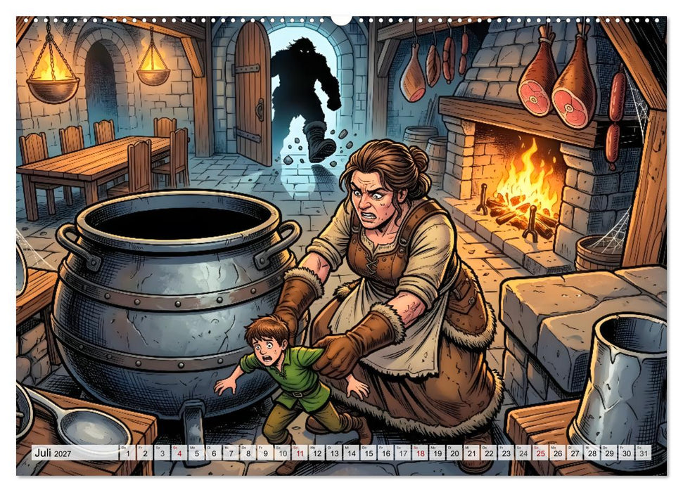 Hans und die Bohnenranke (CALVENDO Premium Wandkalender 2027)