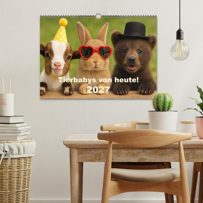 Tierbaby von heute! (CALVENDO Wandkalender 2027)