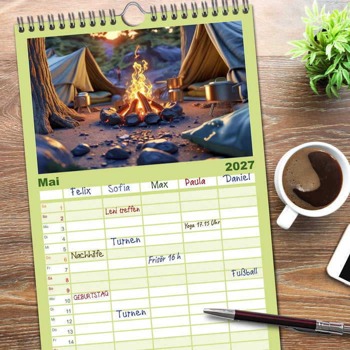Camping-Life und Abenteuer (CALVENDO Familienplaner 2027)