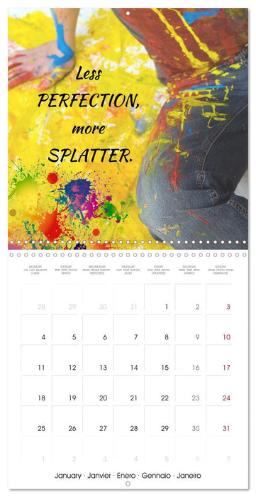 A Splash of color - Twelve months of artsy laughs (CALVENDO Monthly Calendar 2027)