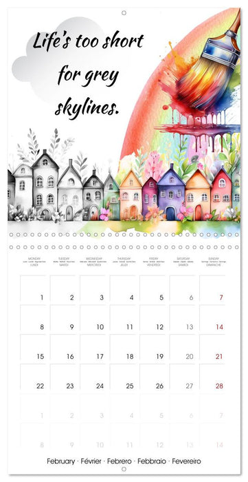 A Splash of color - Twelve months of artsy laughs (CALVENDO Monthly Calendar 2027)