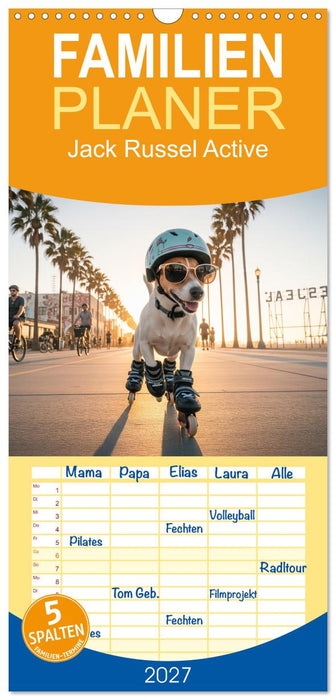 Jack Russel Active (CALVENDO Familienplaner 2027)
