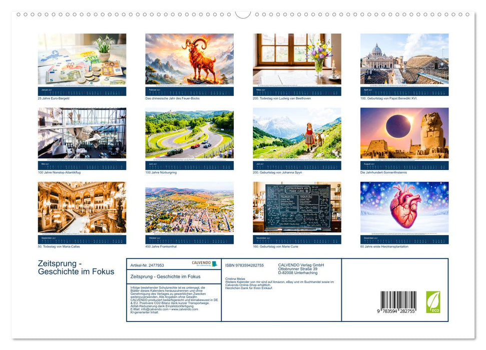 Zeitsprung - Geschichte im Fokus (CALVENDO Premium Wandkalender 2027)