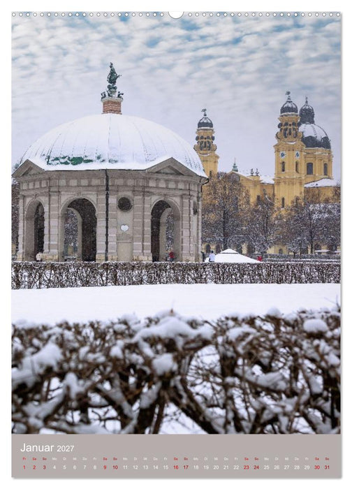 Münchner Stadtansichten. Facetten der Isarmetropole (CALVENDO Wandkalender 2027)