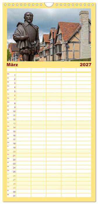 Stratford upon Avon - Shakespeare-Stadt (CALVENDO Familienplaner 2027)