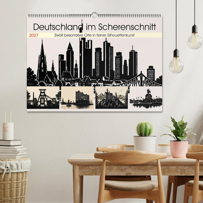 Deutschland im Scherenschnitt (CALVENDO Wandkalender 2027)