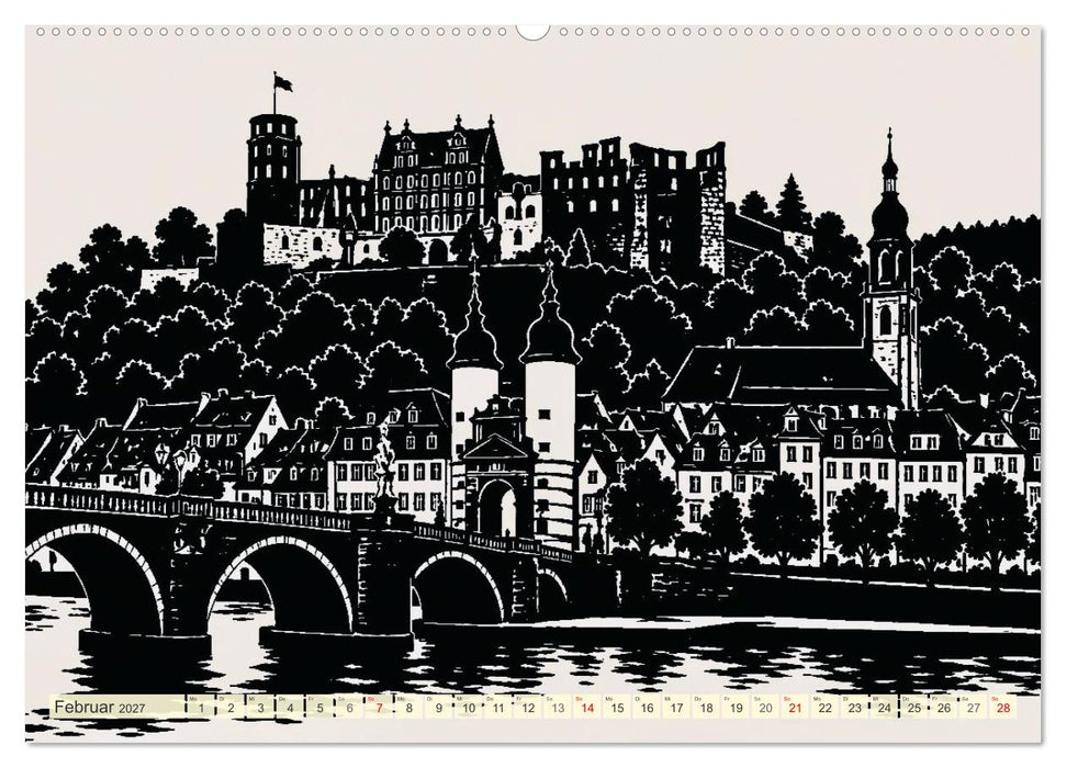 Deutschland im Scherenschnitt (CALVENDO Wandkalender 2027)