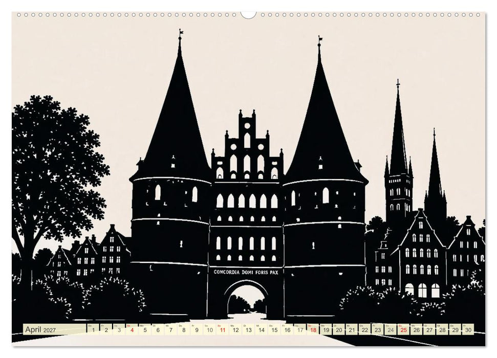 Deutschland im Scherenschnitt (CALVENDO Wandkalender 2027)