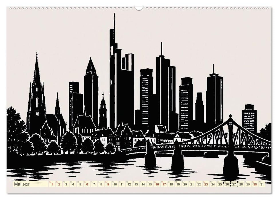 Deutschland im Scherenschnitt (CALVENDO Wandkalender 2027)