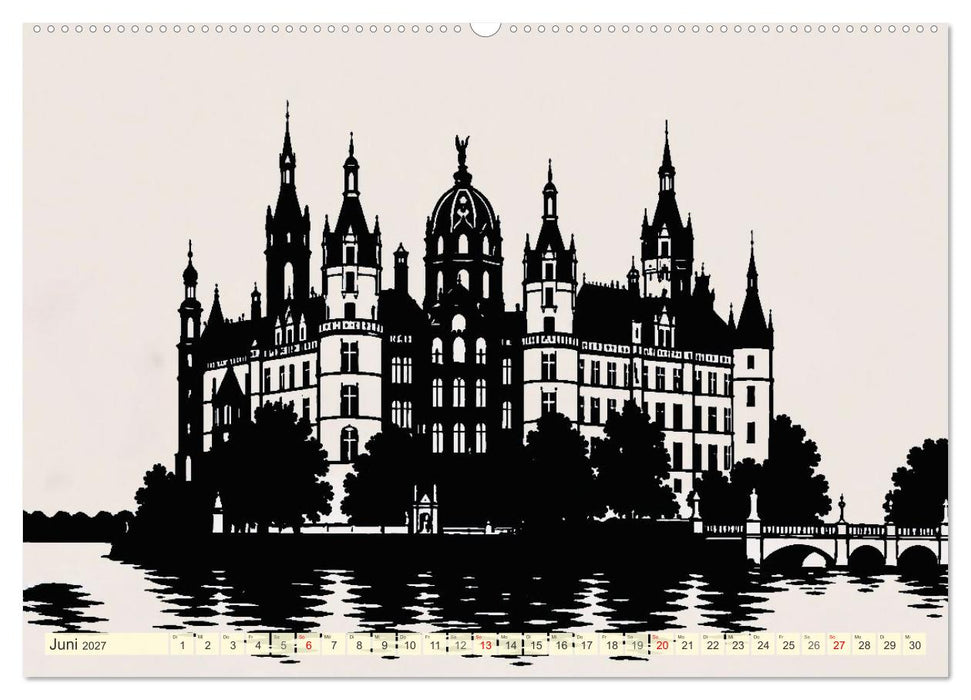 Deutschland im Scherenschnitt (CALVENDO Wandkalender 2027)