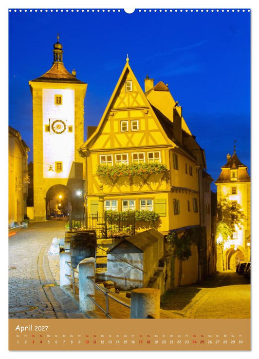 Romantische Altstädte Bayerns. Zwischen Türmen und Toren (CALVENDO Premium Wandkalender 2027)