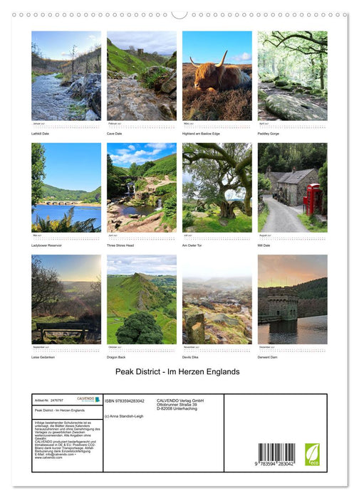 Peak District - Im Herzen Englands (CALVENDO Premium Wandkalender 2027)