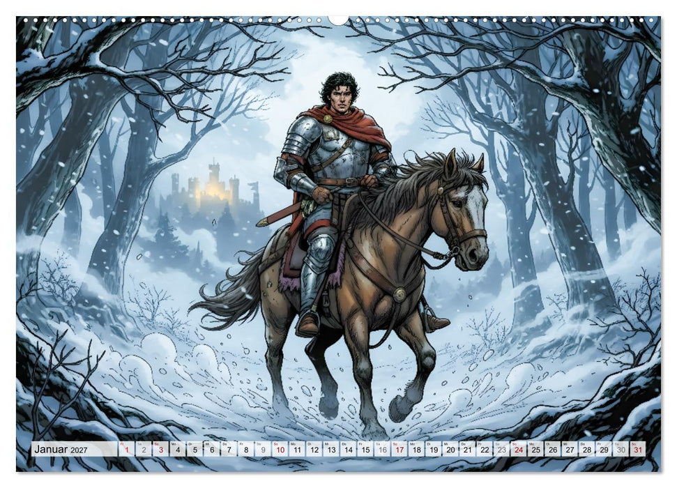Ivanhoe – Ein mittelalterliches Epos (CALVENDO Wandkalender 2027)