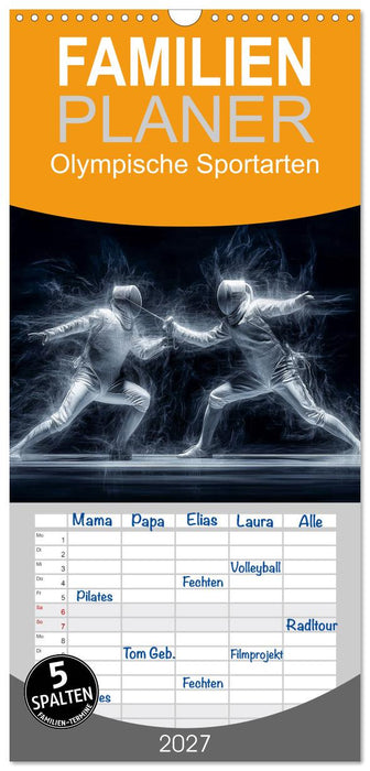 Olympische Sportarten (CALVENDO Familienplaner 2027)