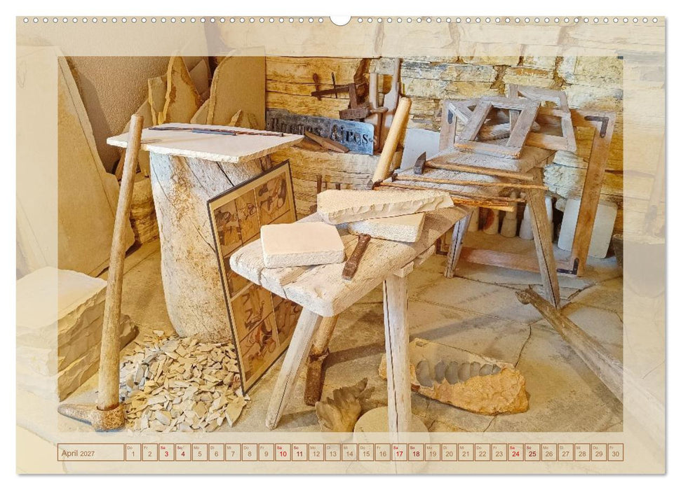 Solnhofen - zwischen Felsen und Fossilien (CALVENDO Wandkalender 2027)