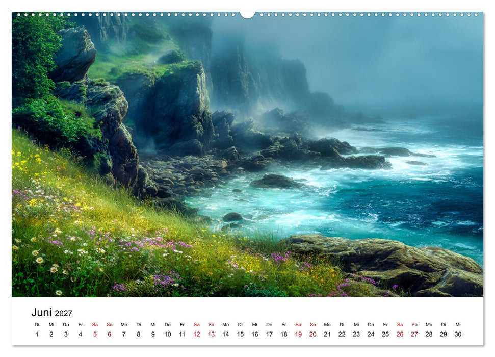 Im Reich der Legenden - Poetische Landschaften der Bretagne (CALVENDO Premium Wandkalender 2027)