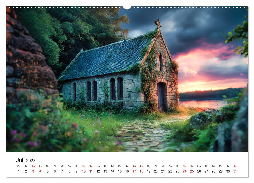 Im Reich der Legenden - Poetische Landschaften der Bretagne (CALVENDO Premium Wandkalender 2027)