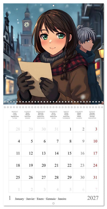 Le Voyage des Deux Âmes" (CALVENDO Calendrier mensuel 2027)