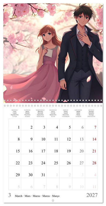 Le Voyage des Deux Âmes" (CALVENDO Calendrier mensuel 2027)