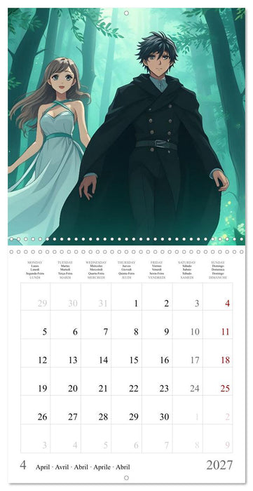 Le Voyage des Deux Âmes" (CALVENDO Calendrier mensuel 2027)