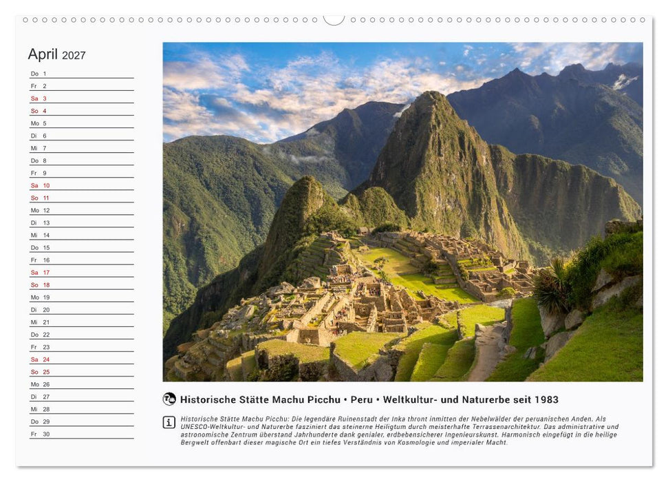 UNESCO Welterbe – die Schatztruhe unseres Planeten (CALVENDO Wandkalender 2027)