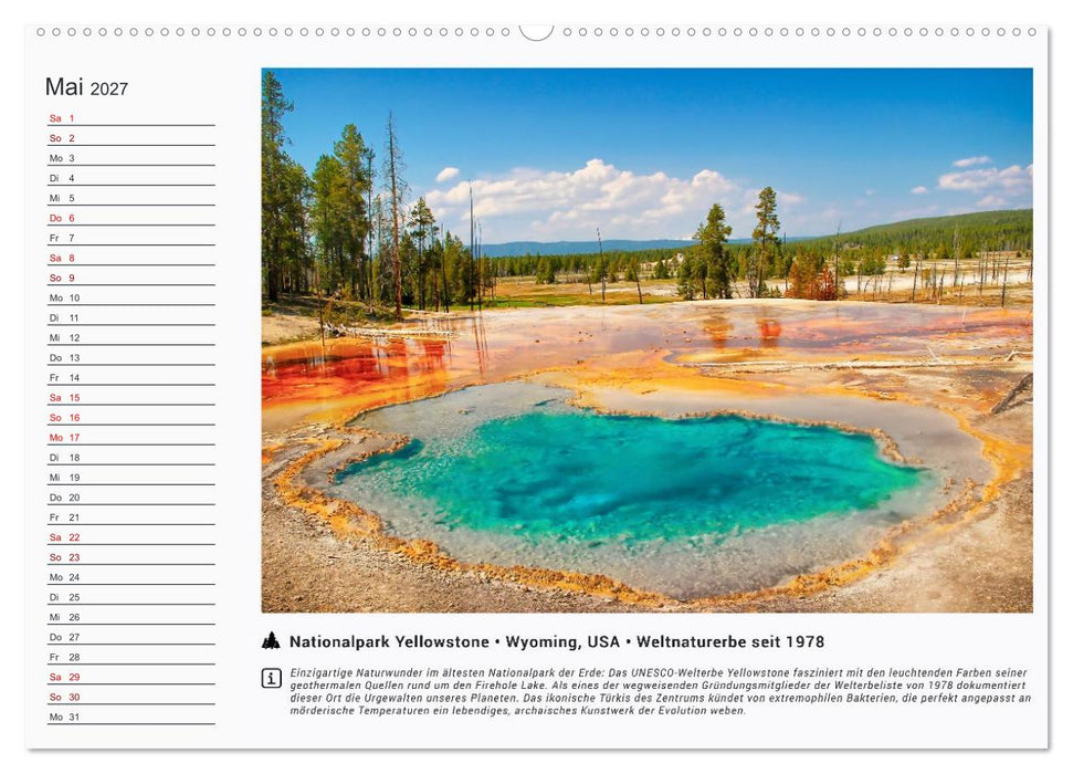 UNESCO Welterbe – die Schatztruhe unseres Planeten (CALVENDO Wandkalender 2027)