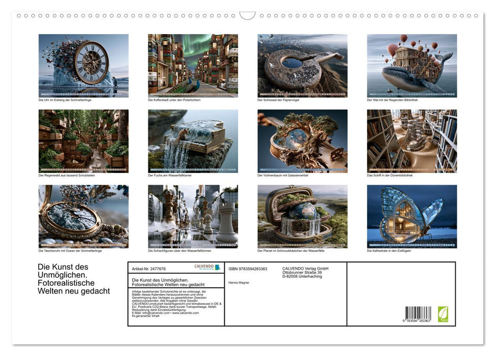 Die Kunst des Unmöglichen. Fotorealistische Welten neu gedacht (CALVENDO Wandkalender 2027)