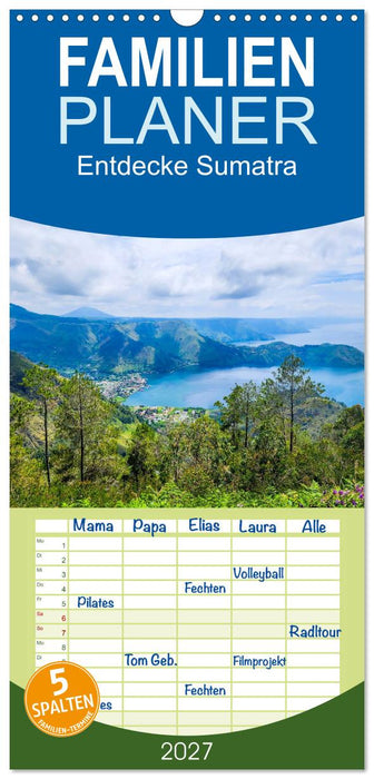 Entdecke Sumatra (CALVENDO Familienplaner 2027)