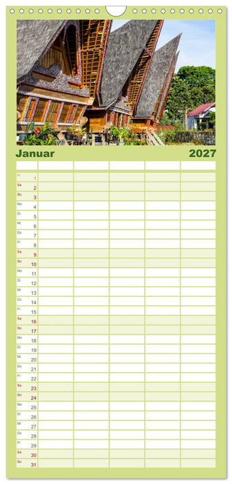 Entdecke Sumatra (CALVENDO Familienplaner 2027)