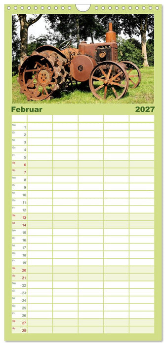 Rostige alte Traktoren (CALVENDO Familienplaner 2027)