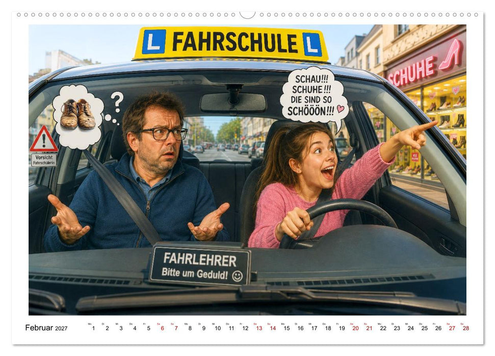Fahrschule macht Spaß (CALVENDO Wandkalender 2027)