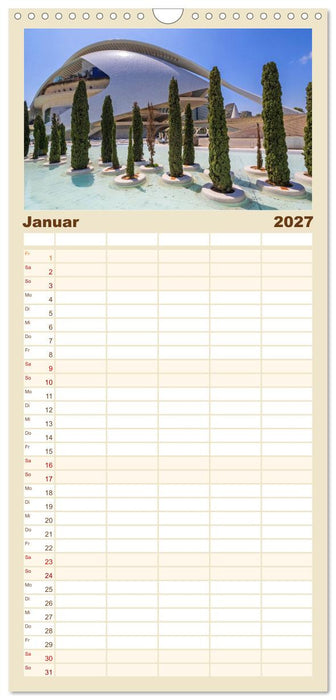 Zauberhaftes Valencia (CALVENDO Familienplaner 2027)