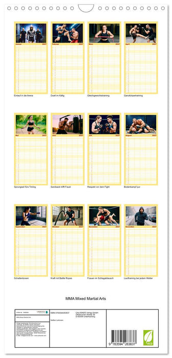 MMA Mixed Martial Arts (CALVENDO Familienplaner 2027)