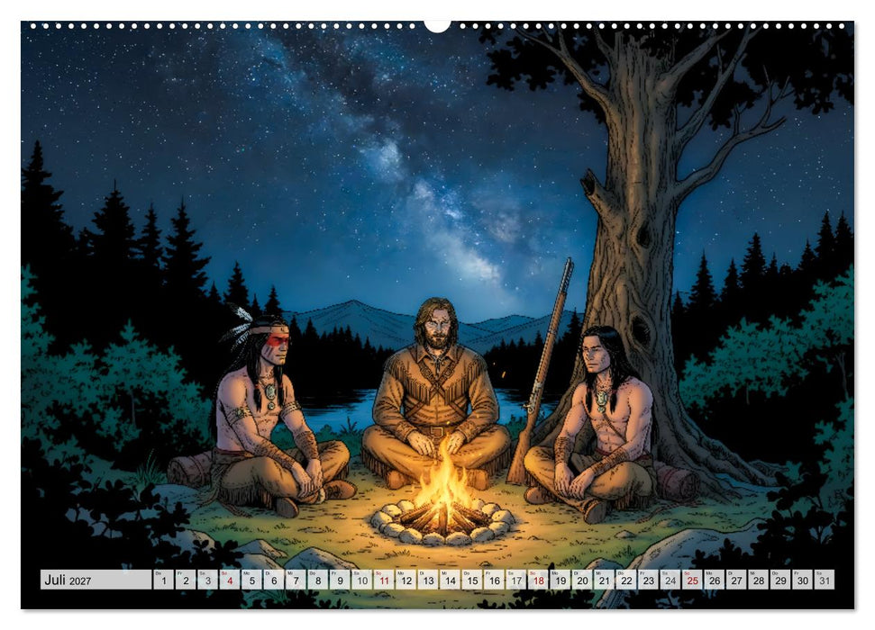 Lederstrumpf und die Mohikaner (CALVENDO Premium Wandkalender 2027)