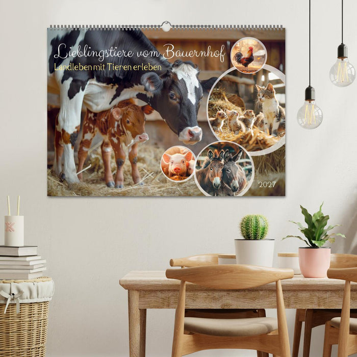 Lieblingstiere vom Bauernhof (CALVENDO Wandkalender 2027)