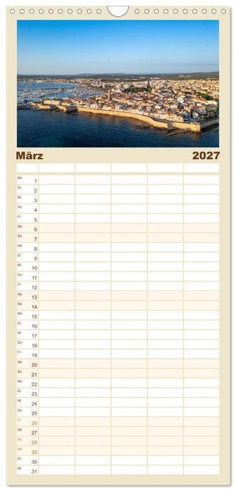 Sardinien. Schöne Landschaften und bunte Städte. (CALVENDO Familienplaner 2027)
