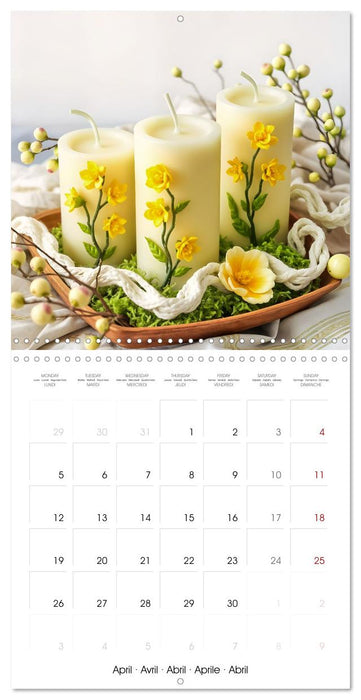 Poetry in Wax - Artistic Candle Worlds (CALVENDO Monthly Calendar 2027)